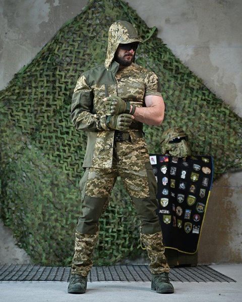 Летний костюм пиксель 8в1, костюм горка пиксель, тактический летний костюм горка, летний костюм ЗСУ, летний комплект пиксель 8в1 размер S 92725 фото