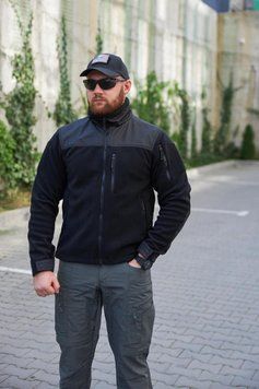 Кофта флісова "KIBORG" Military GEN I чорна размер S 503394 фото