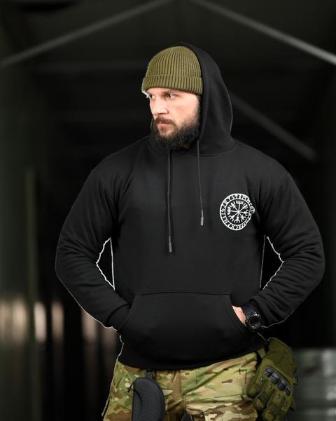 Худі maklin руни black НП4881 розмір M 88472 фото