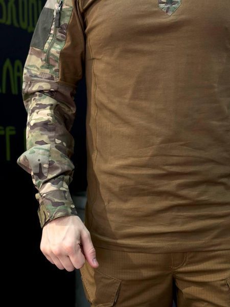 Тактичний Військовий Убакс Койот/Мультикам 4.5.0 Покращений Under Body Armor Combat Shirt розмір 46 03095-46 фото