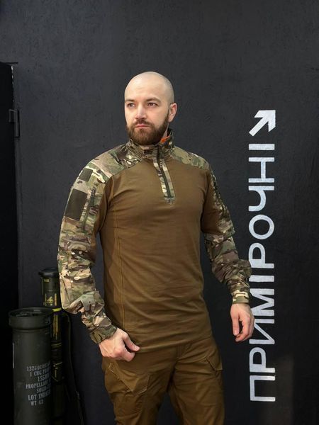 Тактичний Військовий Убакс Койот/Мультикам 4.5.0 Покращений Under Body Armor Combat Shirt розмір 46 03095-46 фото
