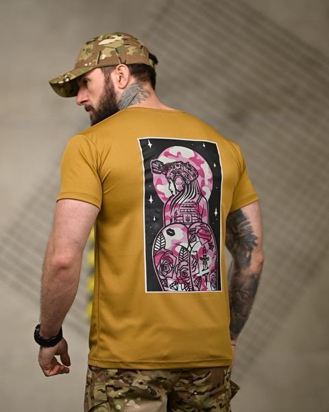 Тактична футболка SELION Girl coyot ТР6932 розмір M 95609 фото