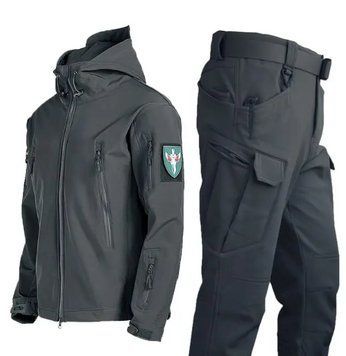 Костюм софтшел Gwild Сірий Soft Shell на флісі розмір M 5881 фото