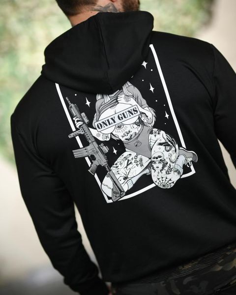 Милитари худи TRENASH Only guns black ТР6097 размер M 95893 фото