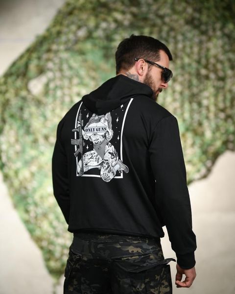 Милитари худи TRENASH Only guns black ТР6097 размер M 95893 фото