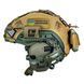 Шолом тактичний олива Fast Helmet NIJ IIIA + Навушники Walkers Razor Slim з чебурашкою +&nbsp;ліхтарик + кавер розмір S Fast17 фото 1