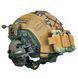 Шолом тактичний олива Fast Helmet NIJ IIIA + Навушники Walkers Razor Slim з чебурашкою +&nbsp;ліхтарик + кавер розмір S Fast17 фото 6