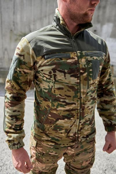 Флісова кофта мультикам з накладками Military розмір 46 7752 фото