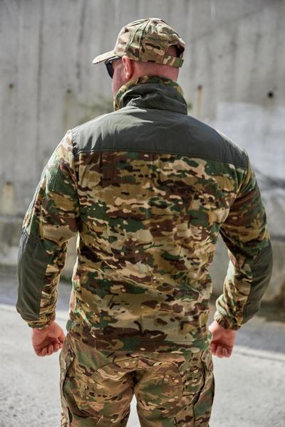 Флісова кофта мультикам з накладками Military розмір 46 7752 фото