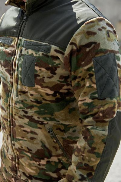Флісова кофта мультикам з накладками Military розмір 46 7752 фото