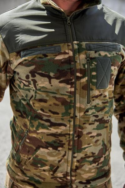 Флісова кофта мультикам з накладками Military розмір 46 7752 фото