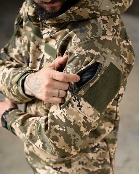 Тактичний костюм піксель,осінній костюм піксель,форма піксель на флісі,костюм зсу на осінь,піксельний костюм розмір S 88487 фото
