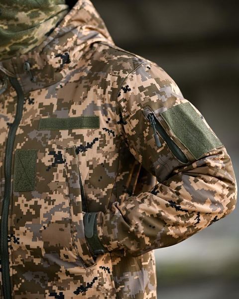 Тактичний костюм softshell 5в1піксель,демісезонний костюм піксель 5в1,костюм софтшелл піксель осінній,костюм зсу піксель осінній розмір S 94608 фото