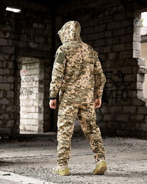 Тактичний костюм піксель,осінній костюм піксель,форма піксель на флісі,костюм зсу на осінь,піксельний костюм розмір S 88487 фото