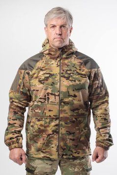 Кофта микрофлис Мультикам с капюшоном G10 Military размер S 03991-S фото