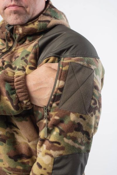 Кофта мікрофліс Мультикам з капюшоном G10 Military розмір S 03991-S фото