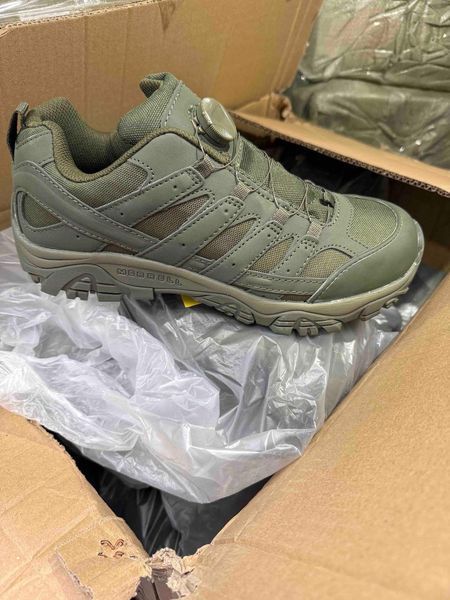 Кроссовки на автошнуровке MERRELL Olive 04484-45 фото