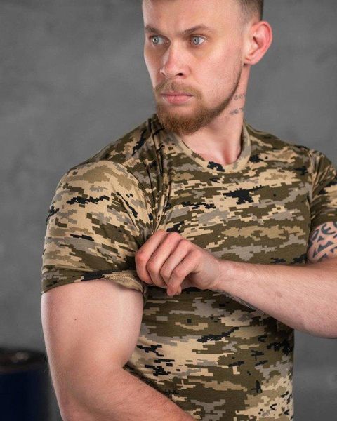 Тактична футболка бавовна піксель ВТ6782 розмір S 86507 фото