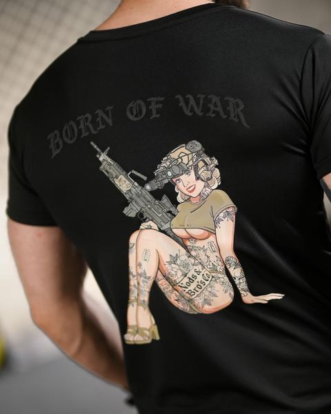Тактична футболка BORN OF WAR woman black ВТ4712 розмір S 96175 фото