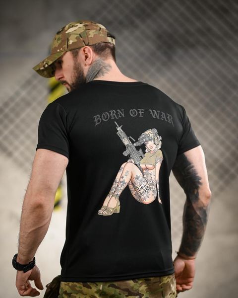 Тактична футболка BORN OF WAR woman black ВТ4712 розмір S 96175 фото