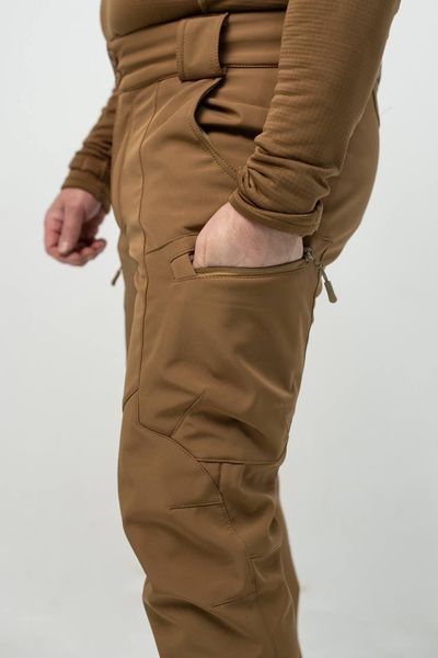 Утеплені Військові штани Soft Shell Military койот розмір L 02609-S фото