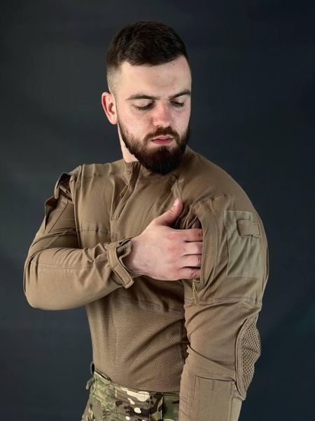 Комплект 3 в 1 Vanguard Койот USA 🇺🇸 Костюм Софт Шел Coyote + Термобілизна Esdy +убакс розмір S 02410-S фото