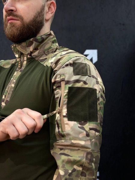 Тактичний Військовий Убакс Олива /Мультикам 4.5.0 Покращений Under Body Armor Combat Shirt розмір 46 03102-46 фото