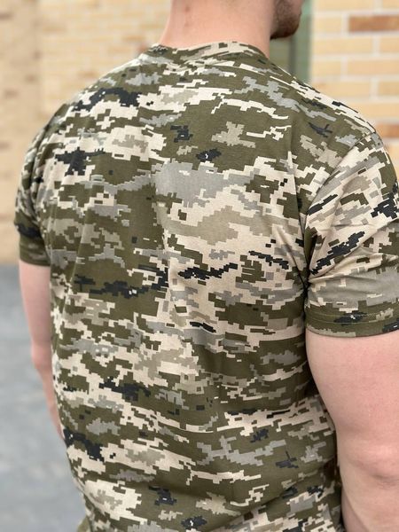 Футболка Військова Піксель Х/Б mm14 Military Бавовна розмір 46 00002-46 фото