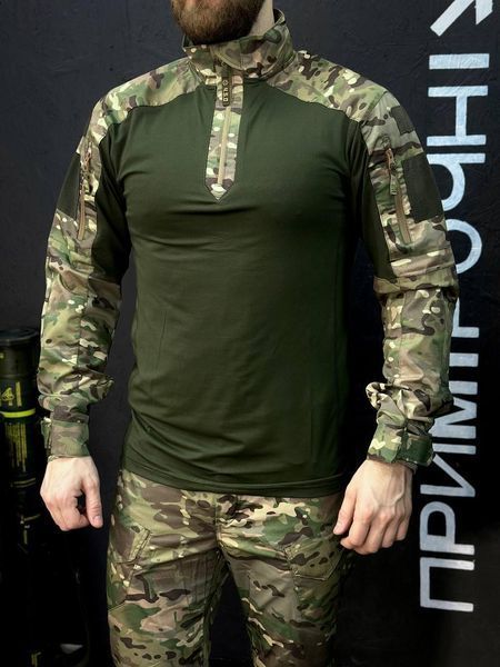 Тактичний Військовий Убакс Олива /Мультикам 4.5.0 Покращений Under Body Armor Combat Shirt розмір 46 03102-46 фото