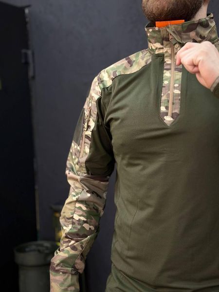 Тактичний Військовий Убакс Олива /Мультикам 4.5.0 Покращений Under Body Armor Combat Shirt розмір 46 03102-46 фото