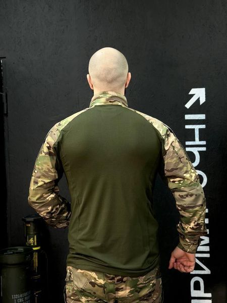 Тактичний Військовий Убакс Олива /Мультикам 4.5.0 Покращений Under Body Armor Combat Shirt розмір 46 03102-46 фото