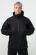 Військова куртка на флісі Soft Shell Military Black розмір S 02602-S фото 2