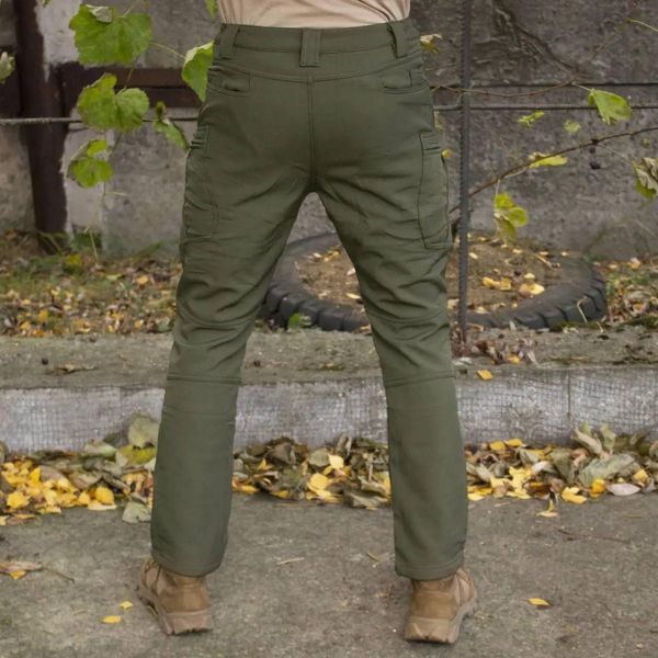 Брюки утепленные на флисе Софт Шёл Soft Shell масло размер S 02669-S фото