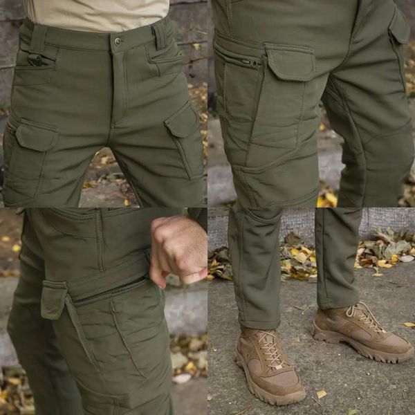 Брюки утепленные на флисе Софт Шёл Soft Shell масло размер S 02669-S фото
