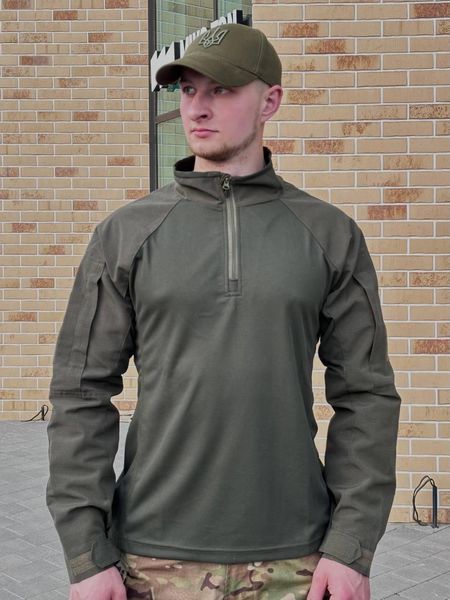 Убакс олива Military CollPass Olive , Військова сорочка . БАТАЛИ розмір 58 01365-58 фото