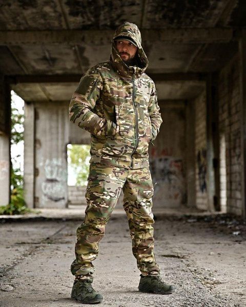 Тактичний костюм мультикам, осінній костюм мультикам, форма мультикам на флісі, костюм зсу на осінь розмір S 88486 фото