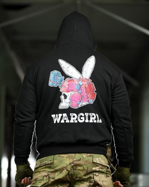 Мілітарі худі CROP wargirl ТР6777 розмір M 95082 фото