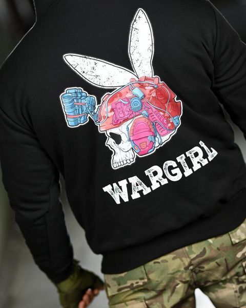 Мілітарі худі CROP wargirl ТР6777 розмір M 95082 фото