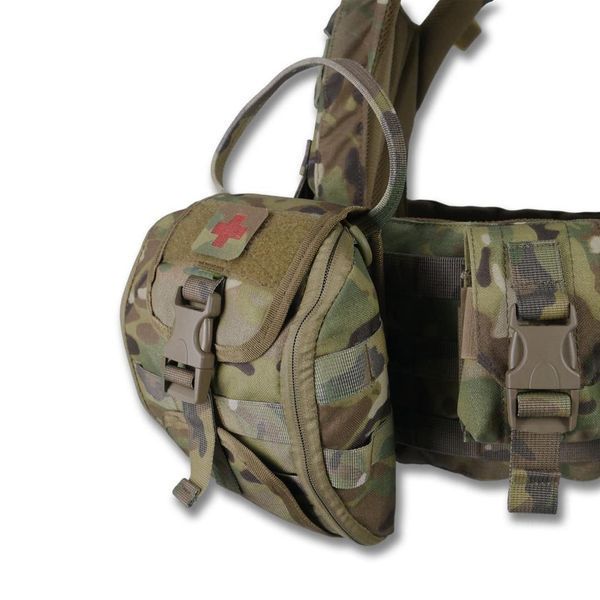 Плитоноска быстросвалочная KIBORG GEN II +8 подсумков мультикам 45004 фото