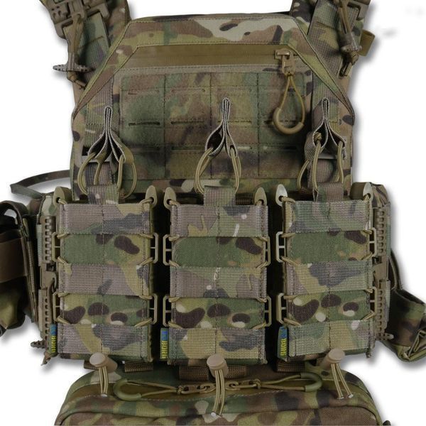 Плитоноска быстросвалочная KIBORG GEN II +8 подсумков мультикам 45004 фото