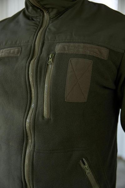 Флисовое кофта масло с накладками Military размер 46 7753 фото
