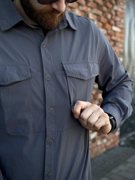 Сорочка Outdoor сіра Tactical розмір XS 03204-XS фото