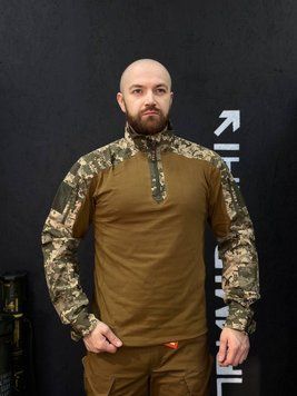 Тактичний Військовий Убакс Койот/Піксель 4.5.0 Покращений Under Body Armor Combat Shirt розмір 46 03098-46 фото