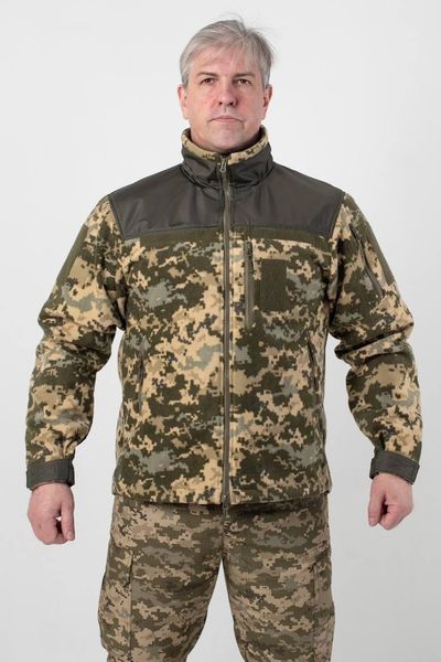 Флісова кофта Піксель з Оливковими вставками 3D сітка mm14 Military розмір S 02442-S фото