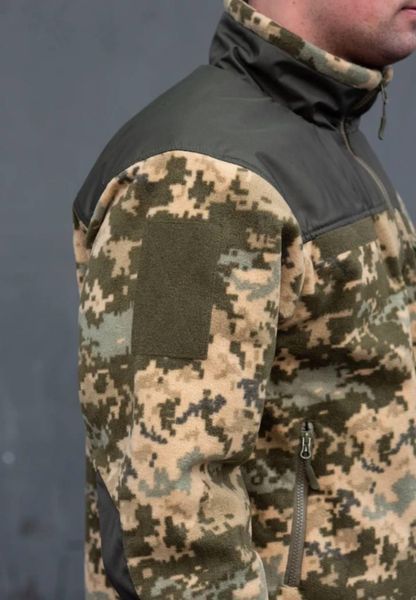 Флісова кофта Піксель з Оливковими вставками 3D сітка mm14 Military розмір S 02442-S фото
