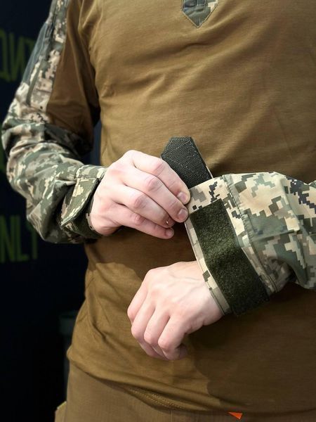 Тактичний Військовий Убакс Койот/Піксель 4.5.0 Покращений Under Body Armor Combat Shirt розмір 46 03098-46 фото