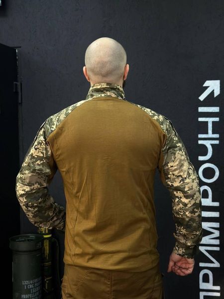 Тактичний Військовий Убакс Койот/Піксель 4.5.0 Покращений Under Body Armor Combat Shirt розмір 46 03098-46 фото