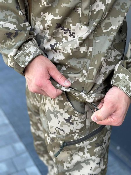 Штаны пиксель софтшелл R&M Military размер S 00589-S фото