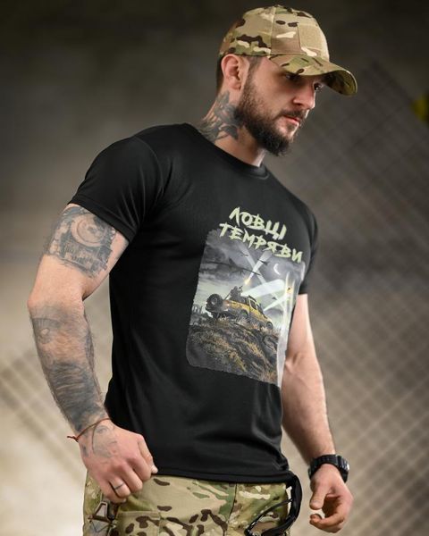 Тактична футболка BORN OF WAR Ловці темряви Black ВТ4724 розмір S 96189 фото