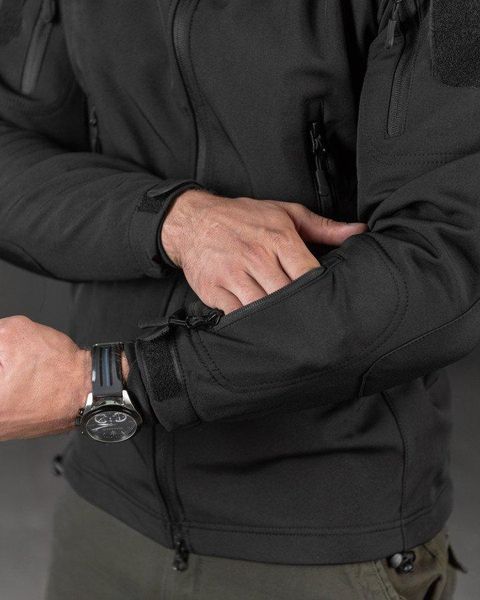 Демісезонна тактична куртка Soft Shell Silver Knight Windstoper black ОР1232 размер S 19483 фото